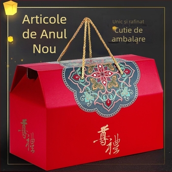 Cutie cadou de Anul Nou – specialități locale premium, delicatese de munte și produse uscate, ambalaj personalizabil