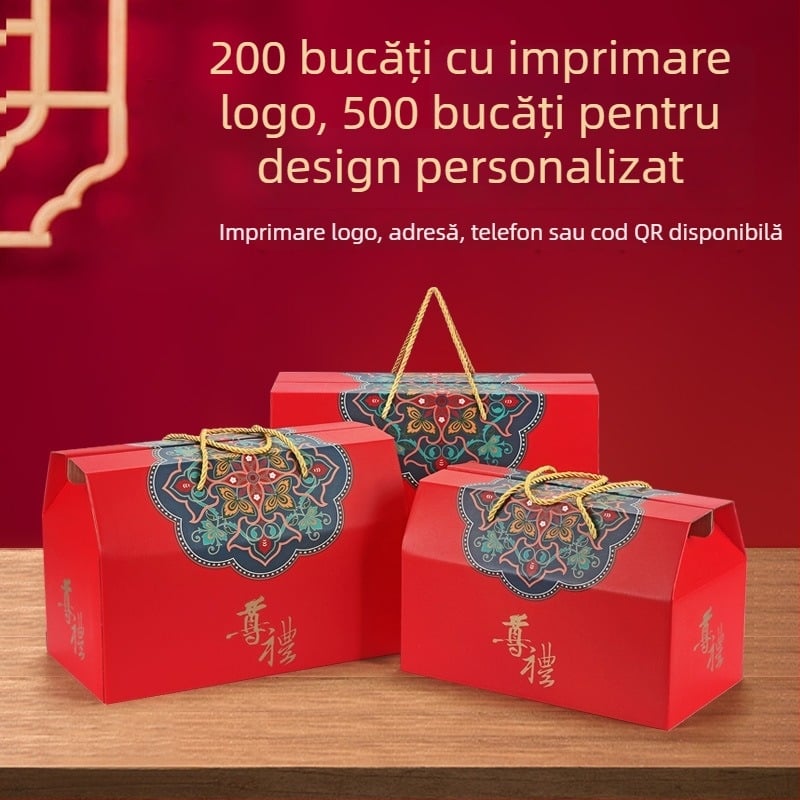 Cutie cadou de Anul Nou – specialități locale premium, delicatese de munte și produse uscate, ambalaj personalizabil