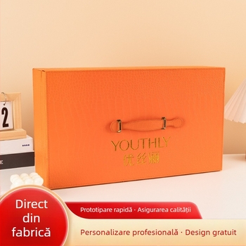 Cutie cadou din piele PU pentru ceai, nuci și mooncakes — cutie cadou din piele de lux, personalizabilă