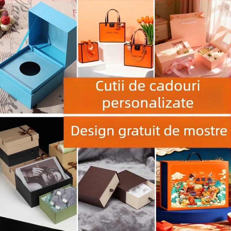 Cutie cadou personalizabilă, de lux, pentru nunți și cadouri de Anul Nou