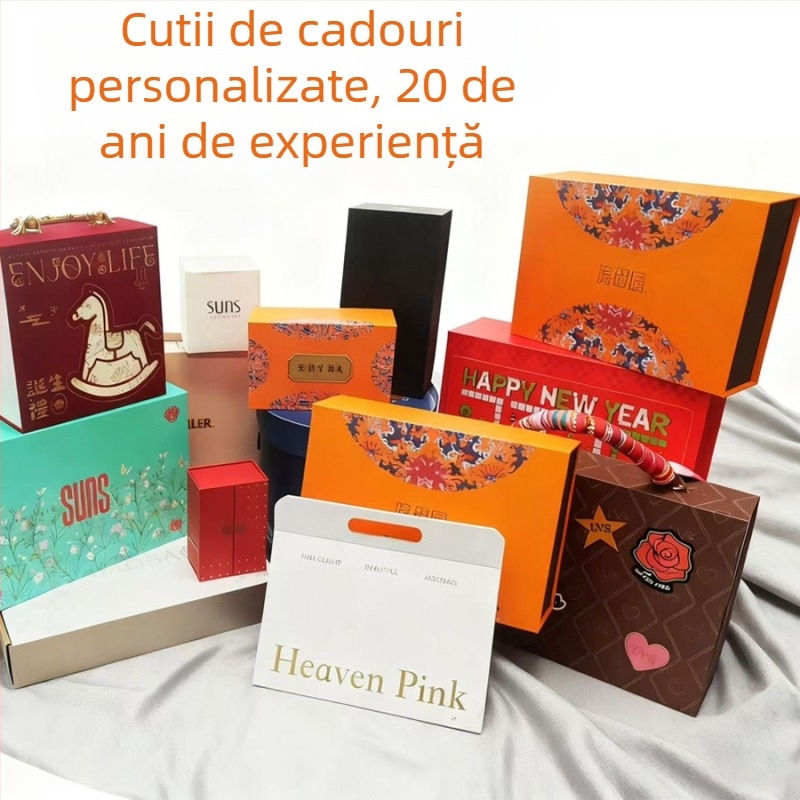Cutie cadou personalizabilă, de lux, pentru nunți și cadouri de Anul Nou