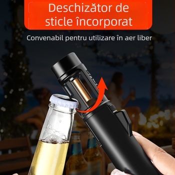 SG013 Aprindător antivânt pentru trabucuri, cu pistol de spray portabil, pentru grătar în aer liber și deschizător de sticle