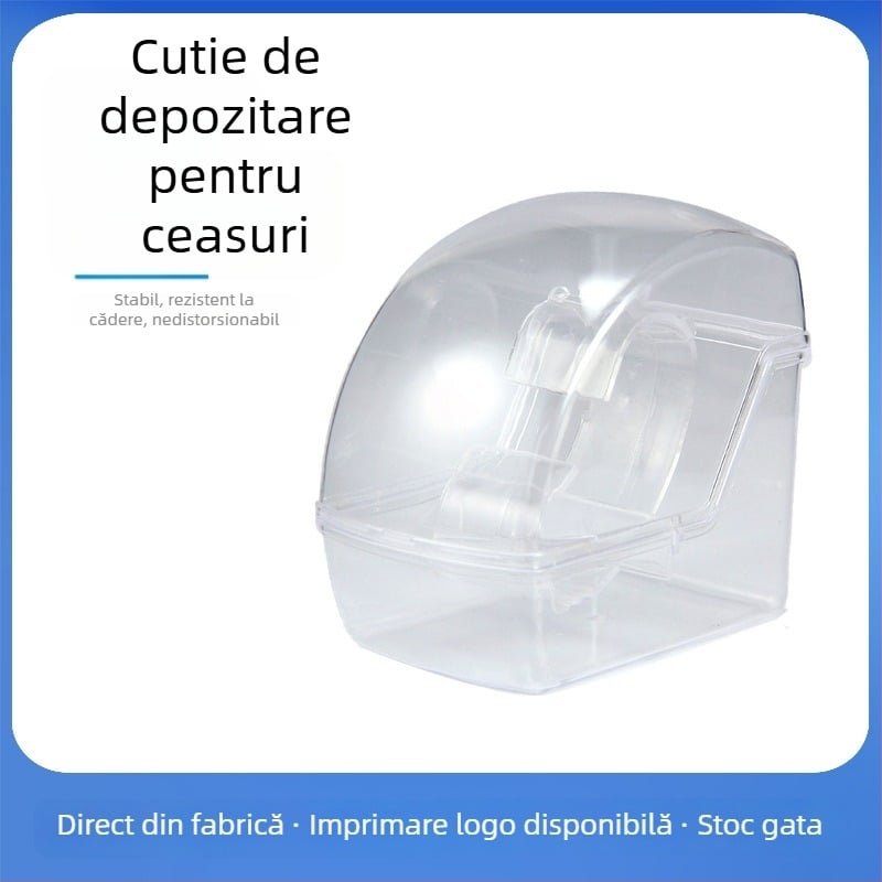 Cutie transparentă pentru ceasuri cu capac acrilic monobloc