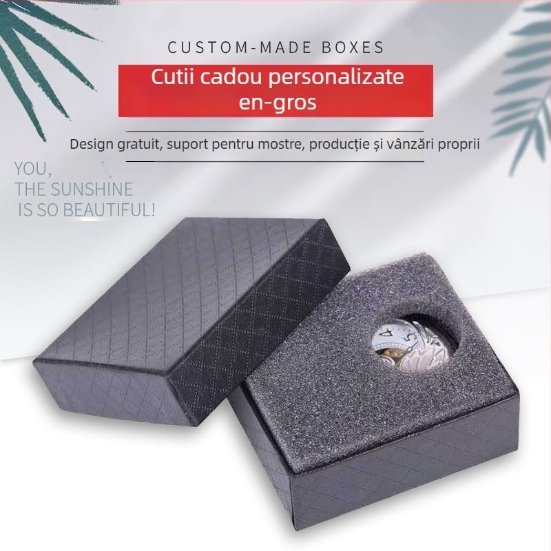 Cutie de hârtie pentru ceasuri, cutie cadou pentru ceas de buzunar, en-gros