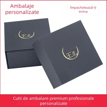 Cutie cadou premium cu capac rabatabil, design în formă de carte, închidere magnetică, ambalaj cosmetic personalizabil