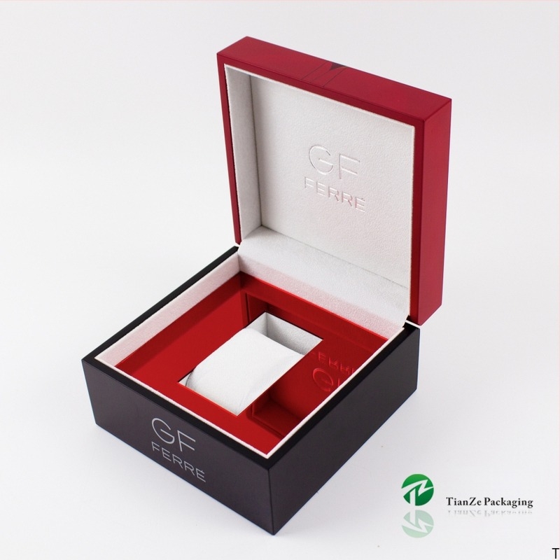 Cutie personalizată din lemn pentru ceas, cu finisaj mat — ambalaj premium pentru ceasuri și bijuterii, cutie de depozitare cadou