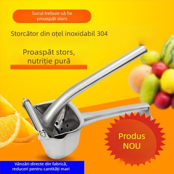 Storcător manual din oțel inoxidabil 304 pentru lămâie, pepene și trestie de zahăr – storcător de fructe multifuncțional