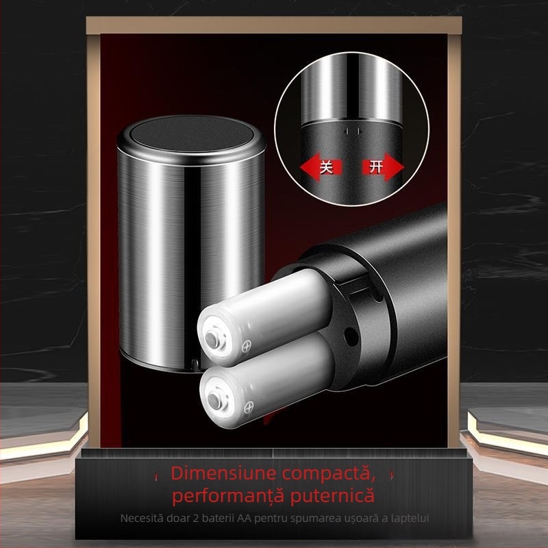 German Ive spumator de lapte pentru cafea – batator de lapte compact, manual, pentru uz casnic