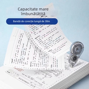 Plus bandă corectoare pentru elevi, capacitate mare, nucleu înlocuabil, 20 m sau 30 m