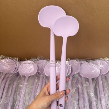 Minojia spatulă din silicon, spatulă pentru ciuperci, spatulă mică de gătit, lingură de prăjit, antiaderent, calitate alimentară, rezistentă la temperaturi înalte, utilizare casnică