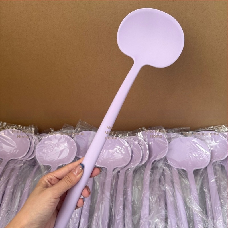 Minojia spatulă din silicon, spatulă pentru ciuperci, spatulă mică de gătit, lingură de prăjit, antiaderent, calitate alimentară, rezistentă la temperaturi înalte, utilizare casnică