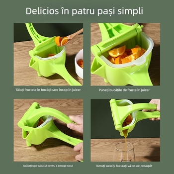 Storcător manual din PP, aparat portabil pentru fructe și lămâi