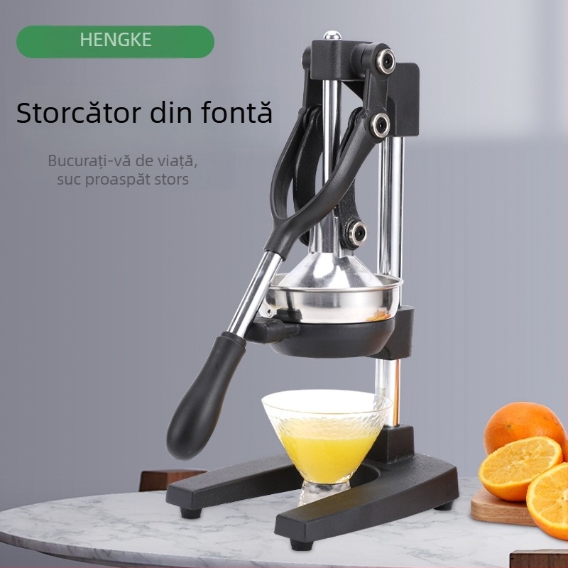 Storcător manual din fontă, design tridimensional, pentru uz casnic, fructe