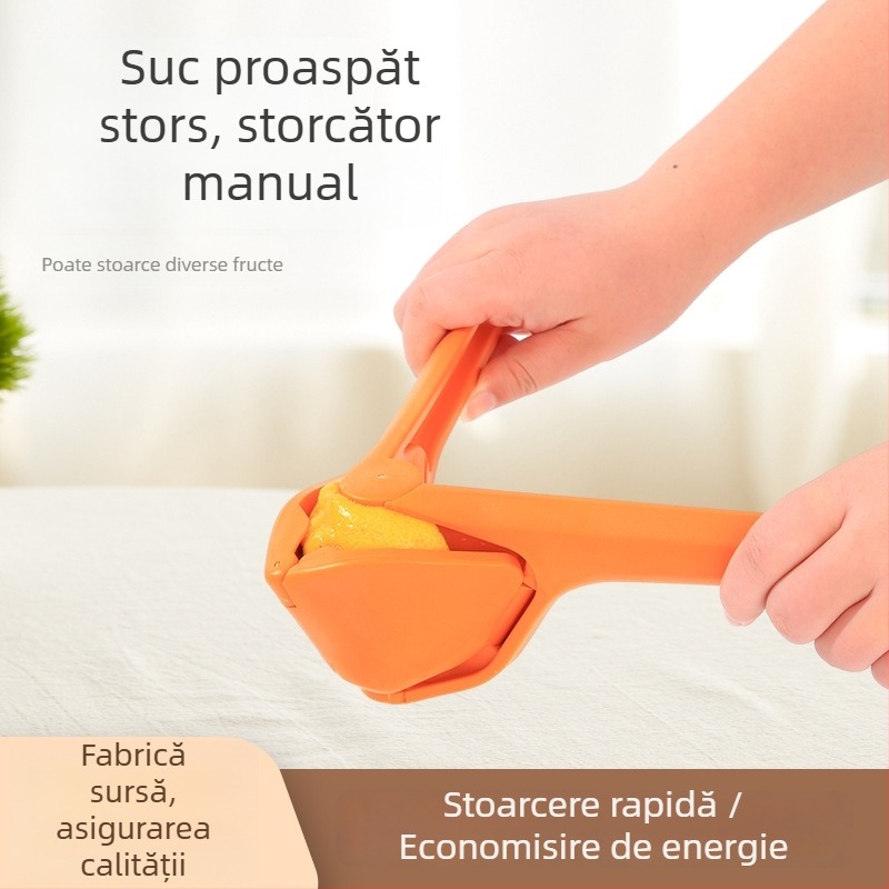 Wow Storcător manual de fructe cu clips pentru lămâie – dispozitiv de bucătărie compact