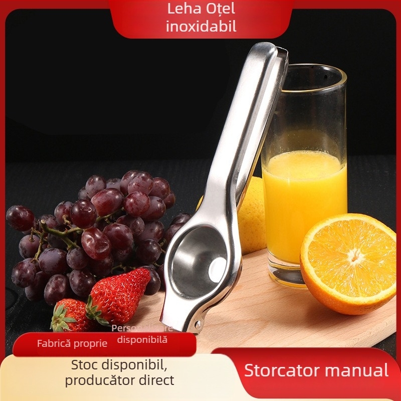Storcător manual de lămâi și ustensilă de bucătărie multifuncțională din oțel inoxidabil gros