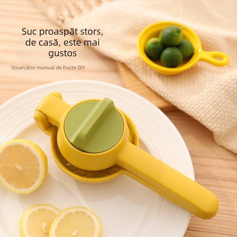 Storcător manual de lămâie, mini portabil compact pentru uz casnic și comercial