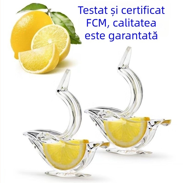 Presa manuală pentru felii de lămâie, în formă de pasăre