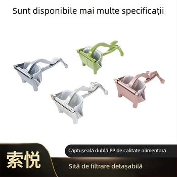 Storcător manual portabil pentru lămâi și pepene, mini, presă cu clips, oțel inoxidabil 304