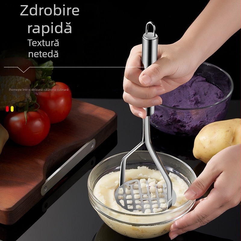 Zdrobitor de cartofi din oțel inoxidabil, manual, pentru hrana bebelușilor