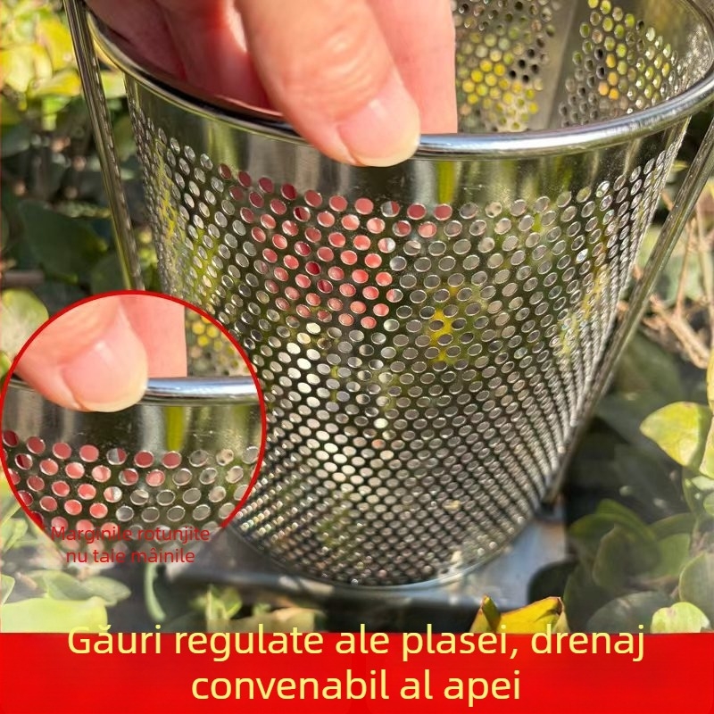 Storcător manual din oțel inoxidabil, 2.8 L, pentru presarea vinului din orez și deshidratarea legumelor