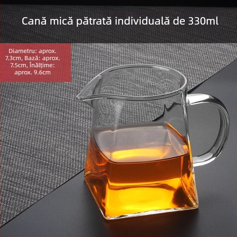 Ceainic din sticlă rezistent la căldură, cu filtru încorporat și separator pentru ceai cu mandarină verde mică, pentru Gongfu ceai