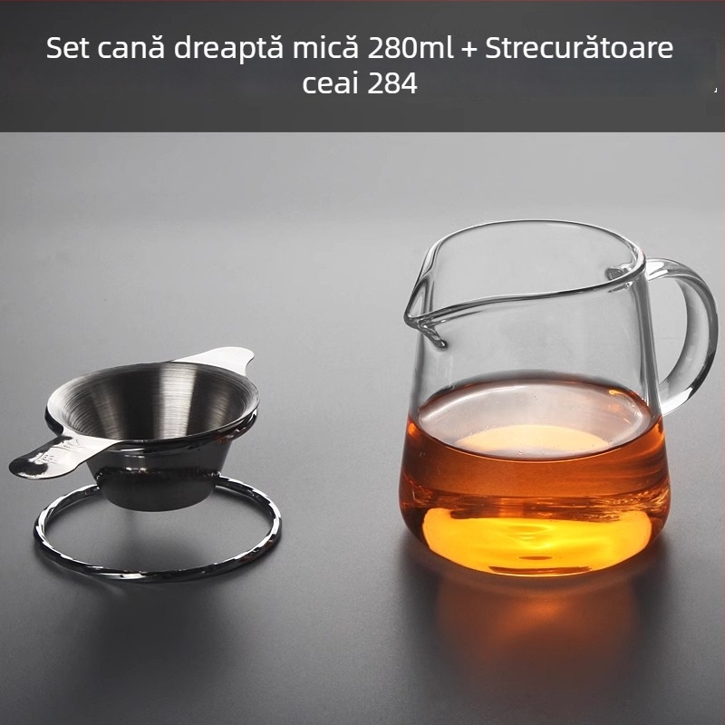 Ceainic din sticlă rezistent la căldură, cu filtru încorporat și separator pentru ceai cu mandarină verde mică, pentru Gongfu ceai