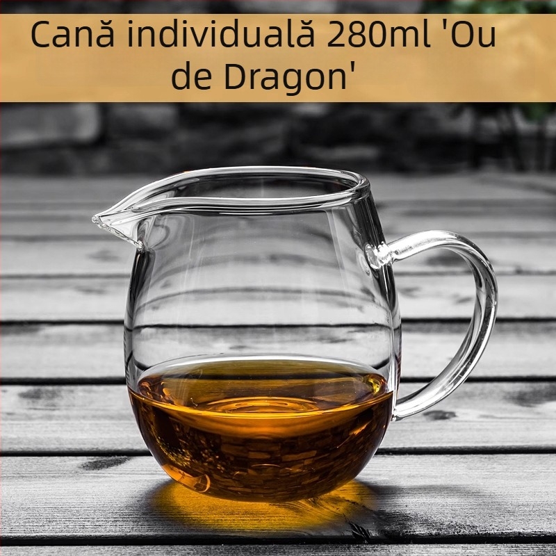 Ceainic din sticlă rezistent la căldură, cu filtru încorporat și separator pentru ceai cu mandarină verde mică, pentru Gongfu ceai