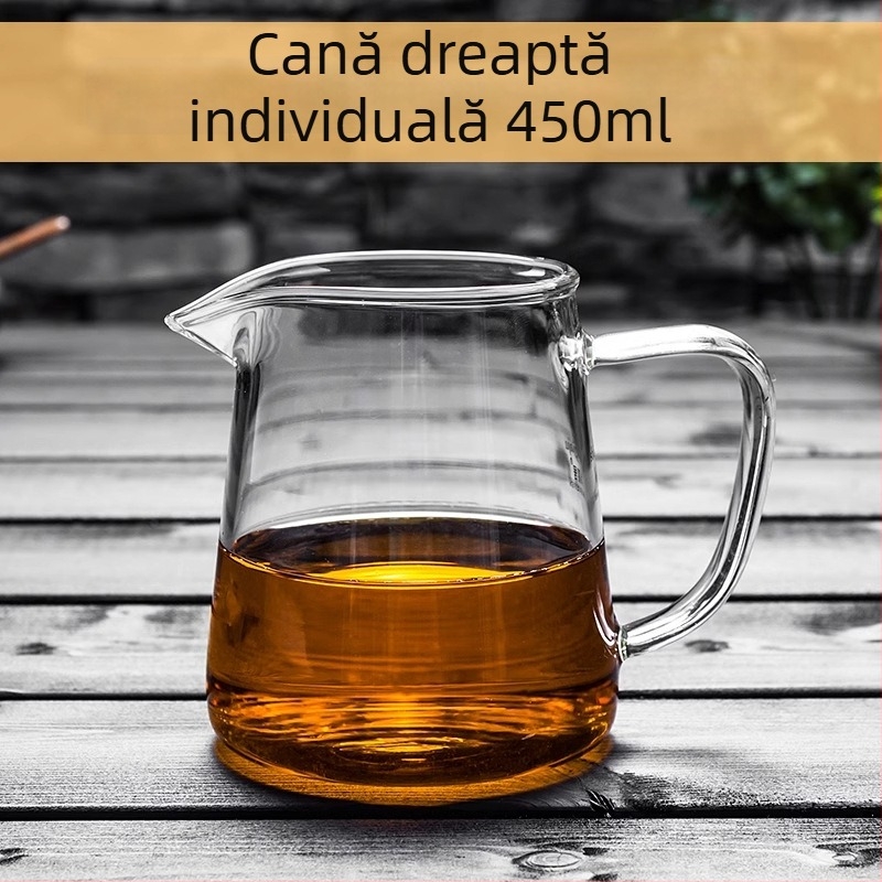 Ceainic din sticlă rezistent la căldură, cu filtru încorporat și separator pentru ceai cu mandarină verde mică, pentru Gongfu ceai