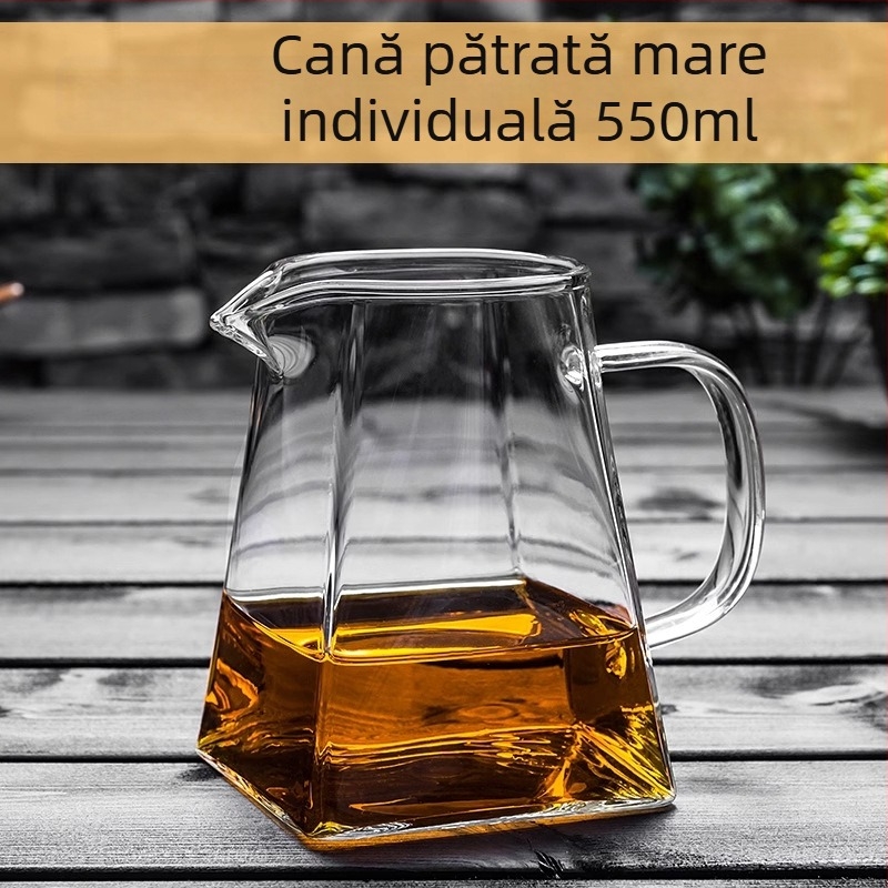 Ceainic din sticlă rezistent la căldură, cu filtru încorporat și separator pentru ceai cu mandarină verde mică, pentru Gongfu ceai