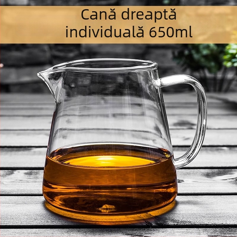 Ceainic din sticlă rezistent la căldură, cu filtru încorporat și separator pentru ceai cu mandarină verde mică, pentru Gongfu ceai