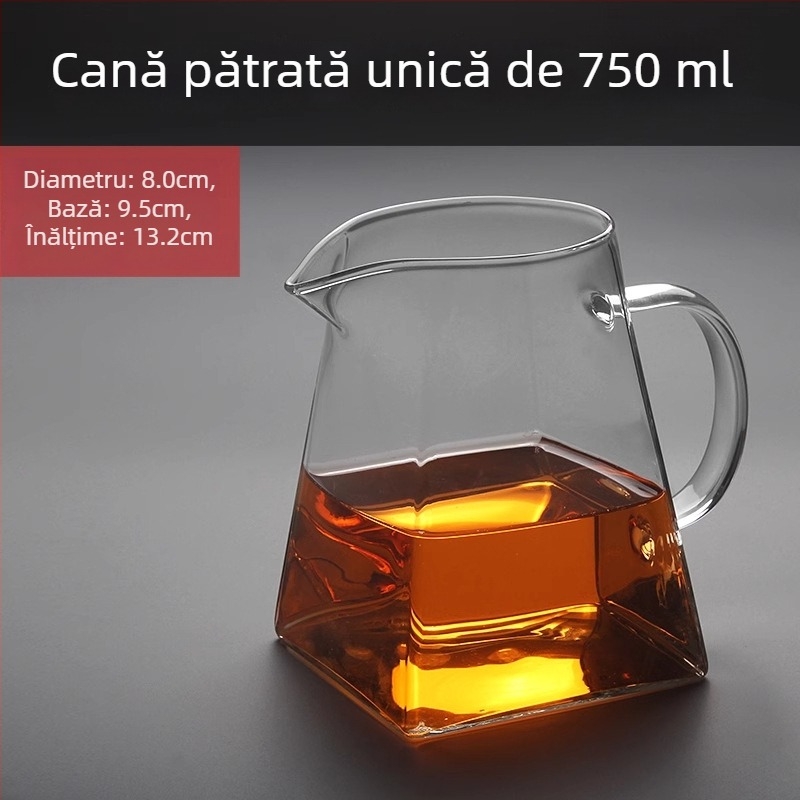 Ceainic din sticlă rezistent la căldură, cu filtru încorporat și separator pentru ceai cu mandarină verde mică, pentru Gongfu ceai