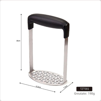 Zdrobitor din oțel inoxidabil pentru cartofi și yam, presă manuală pentru hrana bebelușilor