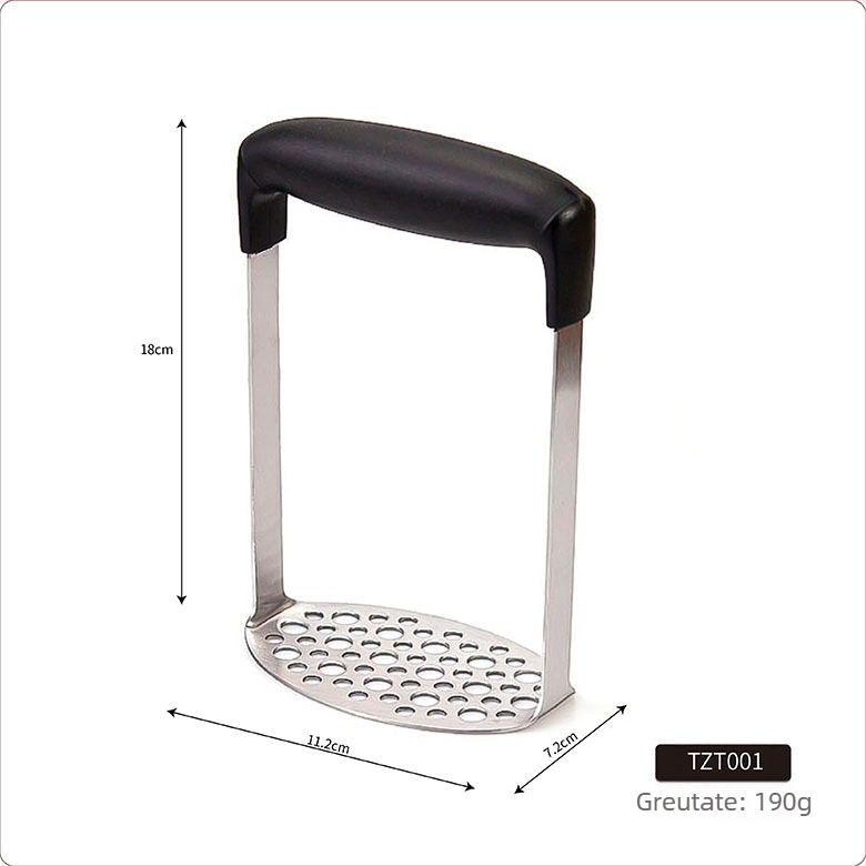 Zdrobitor din oțel inoxidabil pentru cartofi și yam, presă manuală pentru hrana bebelușilor