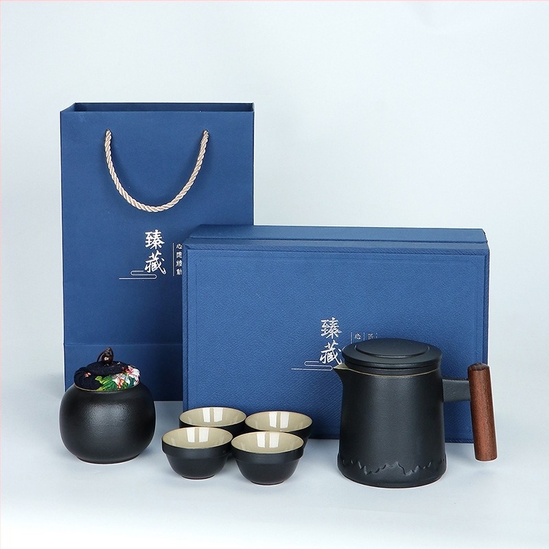 Set ceramic de ceai pentru călătorii cu ceainic Kung Fu și ceașcă, stil chinezesc, kit de preparare a ceaiului, cadou în aer liber