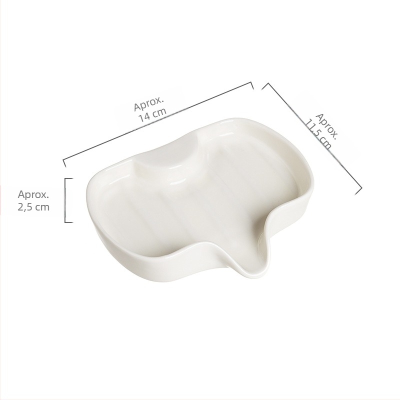 Tavă ceramică pentru săpun, drenaj pentru baie, design creativ