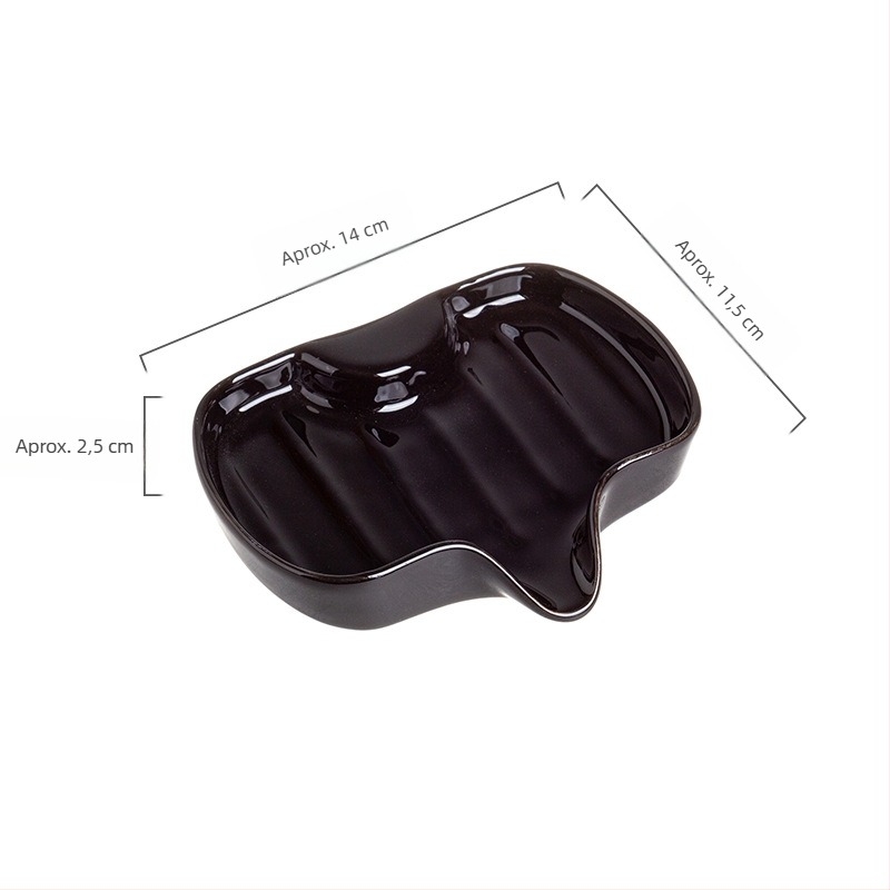 Tavă ceramică pentru săpun, drenaj pentru baie, design creativ