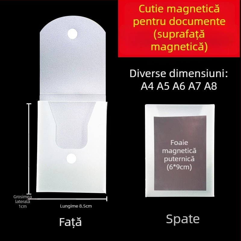 Cutie de fișiere cu cataramă magnetică și Kanban – PP, model L-DD