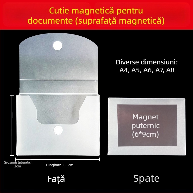 Cutie de fișiere cu cataramă magnetică și Kanban – PP, model L-DD