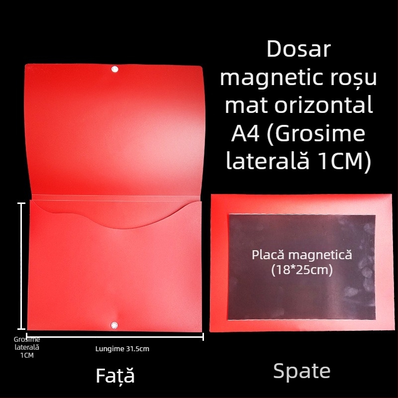 Cutie de fișiere cu cataramă magnetică și Kanban – PP, model L-DD
