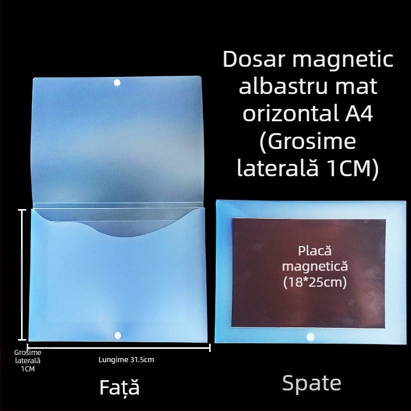 Cutie de fișiere cu cataramă magnetică și Kanban – PP, model L-DD