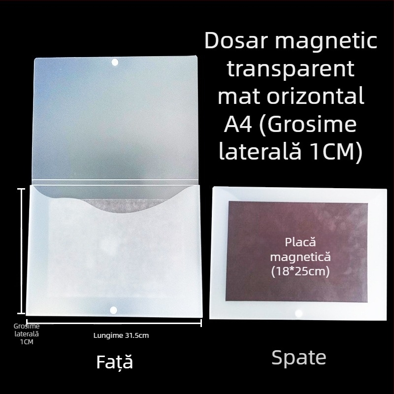Cutie de fișiere cu cataramă magnetică și Kanban – PP, model L-DD
