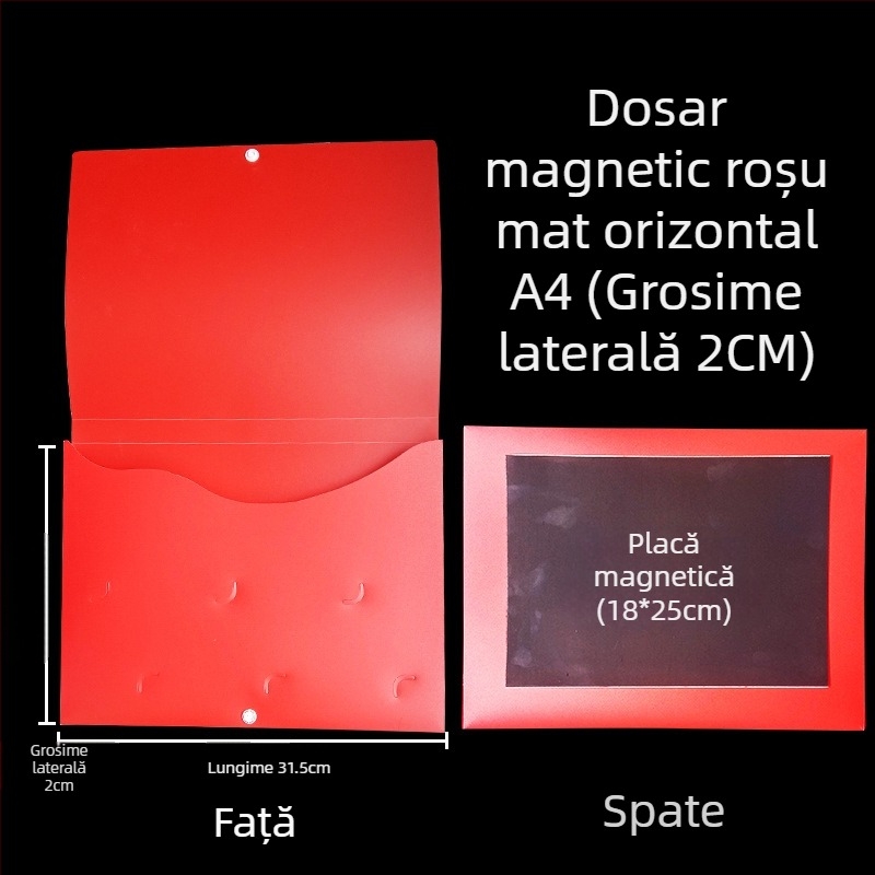 Cutie de fișiere cu cataramă magnetică și Kanban – PP, model L-DD