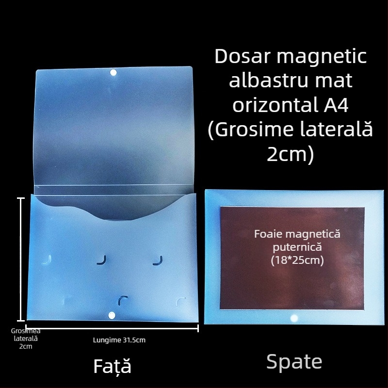 Cutie de fișiere cu cataramă magnetică și Kanban – PP, model L-DD