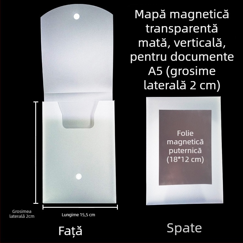 Cutie de fișiere cu cataramă magnetică și Kanban – PP, model L-DD