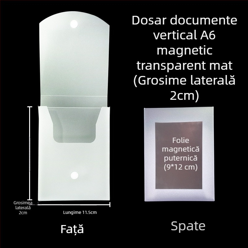 Cutie de fișiere cu cataramă magnetică și Kanban – PP, model L-DD
