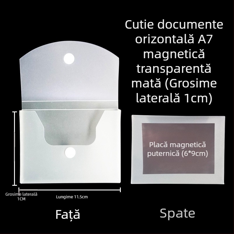 Cutie de fișiere cu cataramă magnetică și Kanban – PP, model L-DD