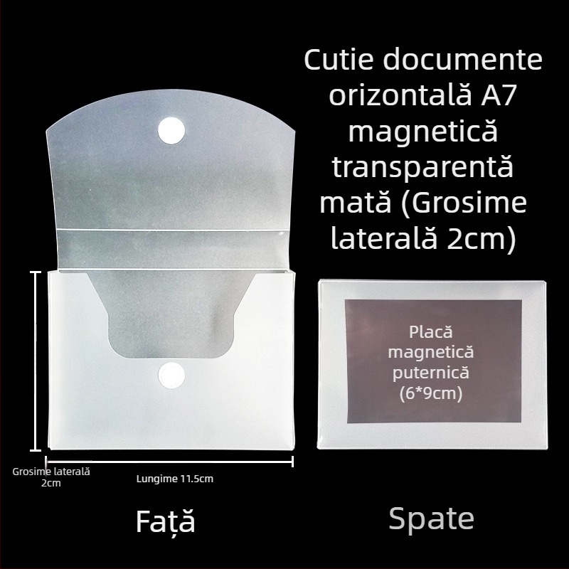 Cutie de fișiere cu cataramă magnetică și Kanban – PP, model L-DD
