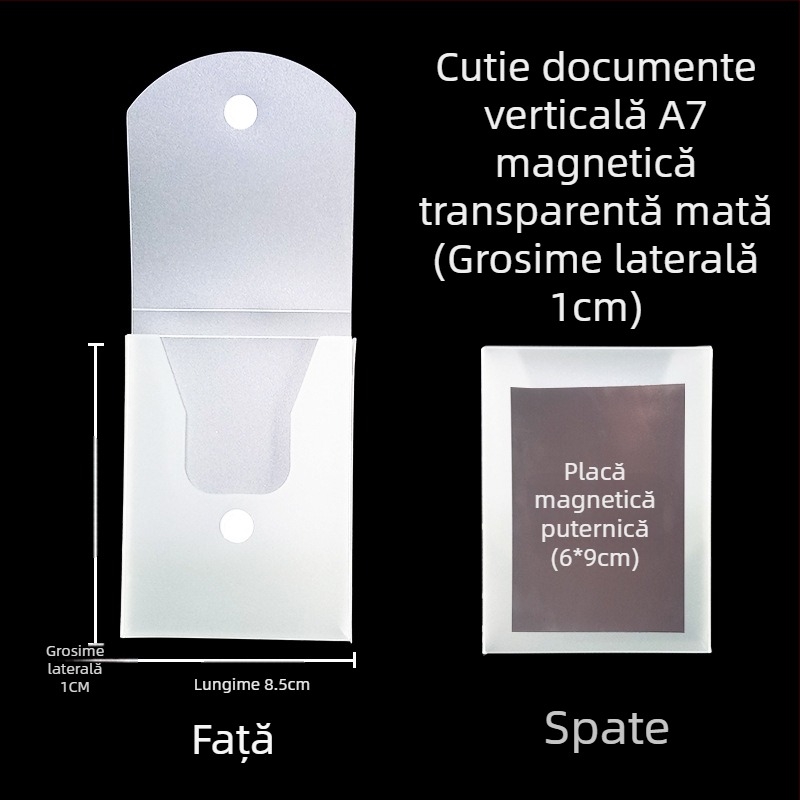 Cutie de fișiere cu cataramă magnetică și Kanban – PP, model L-DD