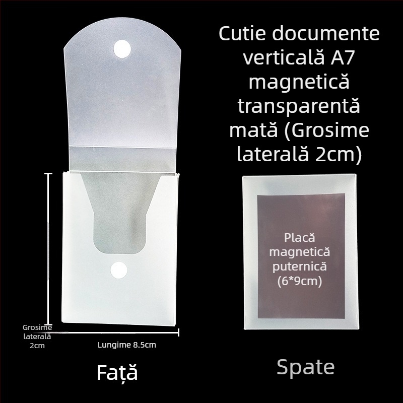 Cutie de fișiere cu cataramă magnetică și Kanban – PP, model L-DD