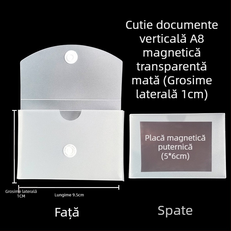Cutie de fișiere cu cataramă magnetică și Kanban – PP, model L-DD